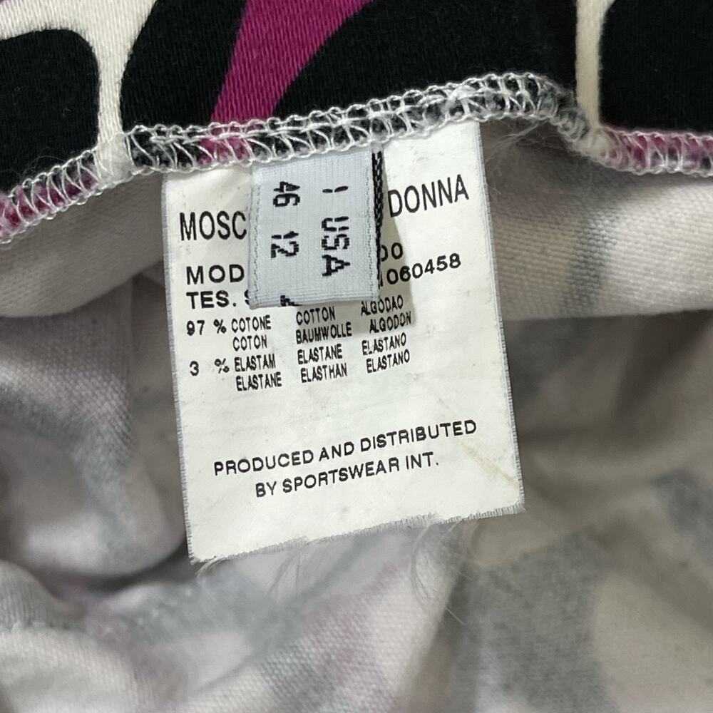Moschino Skirt Womens Size 12 Donna Flare Purple Black - Picture 5 of 11